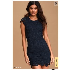 Lulu’s Romance Language Backless Lace Dress